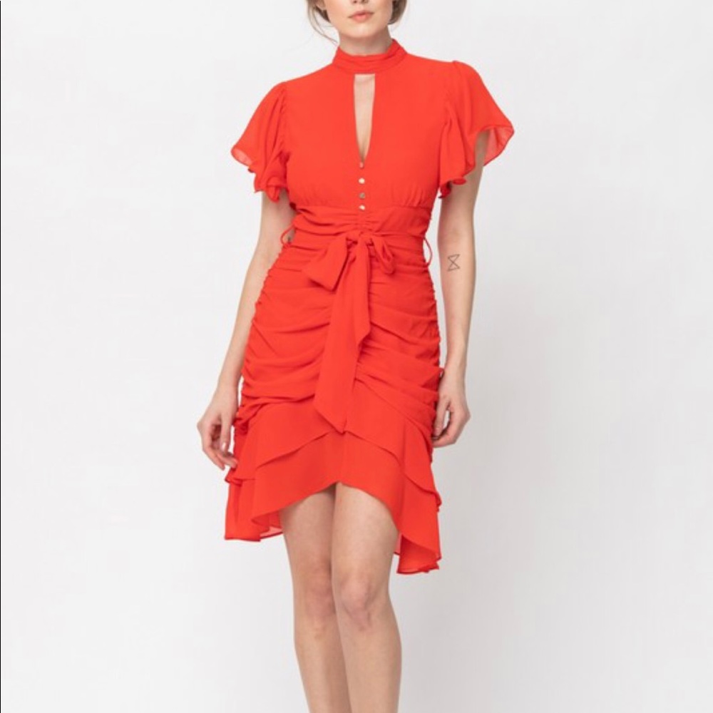 Mini Sexy Rushed Dress - Picture 2 of 7